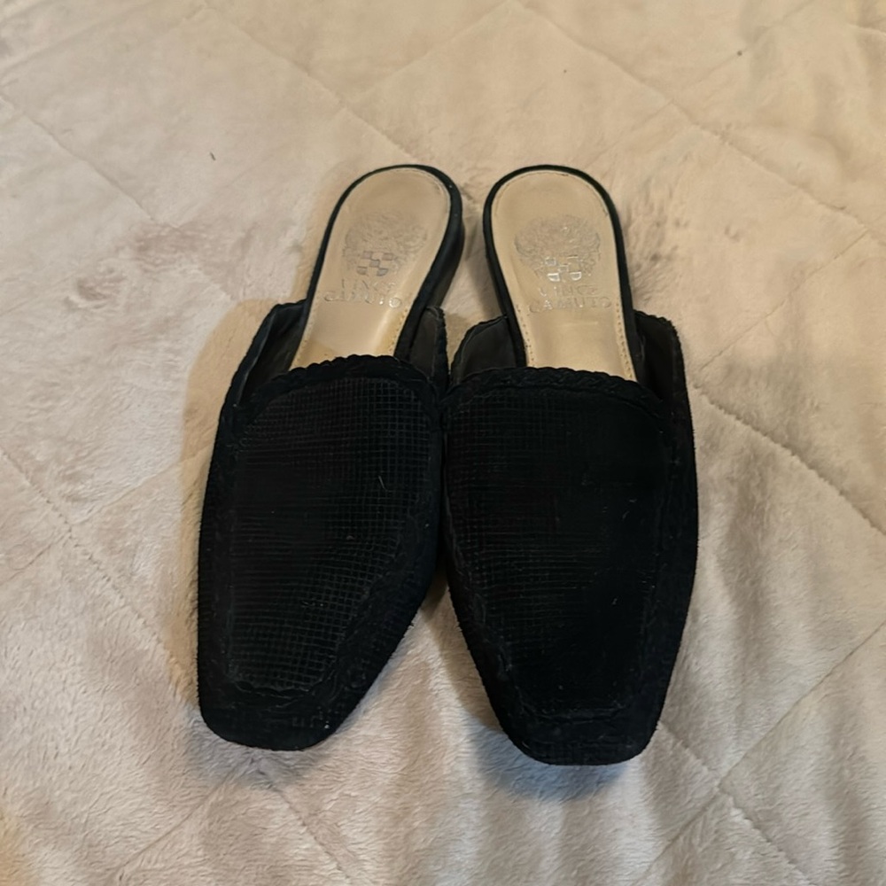 Vince Camuto black mules